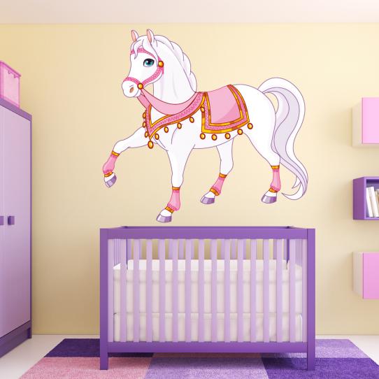 Autocollant Stickers enfant cheval princier 