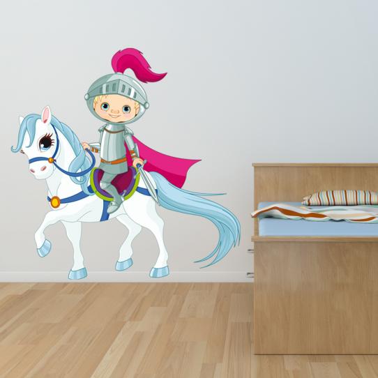 Autocollant Stickers mural enfant chevalier