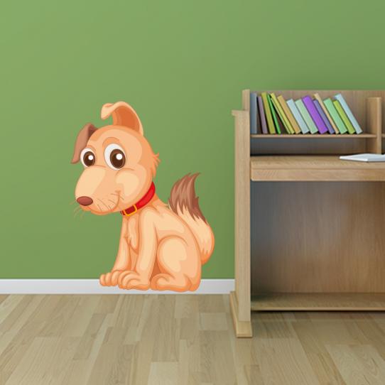 Autocollant Stickers  enfant  chien