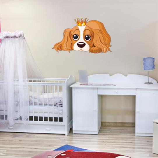 Stickers chienne princesse