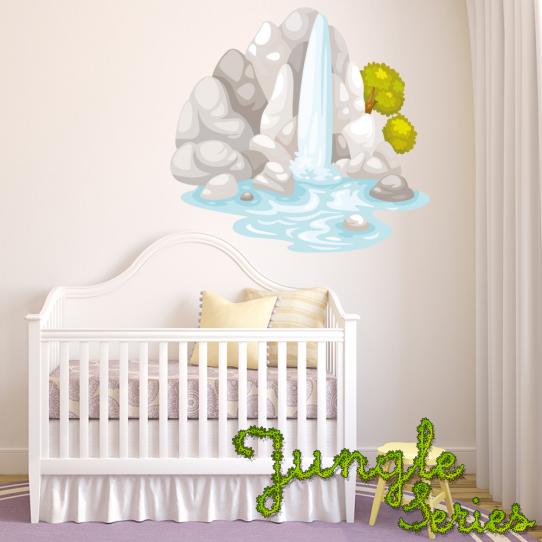 Autocollant Stickers mural enfant chute d'eau