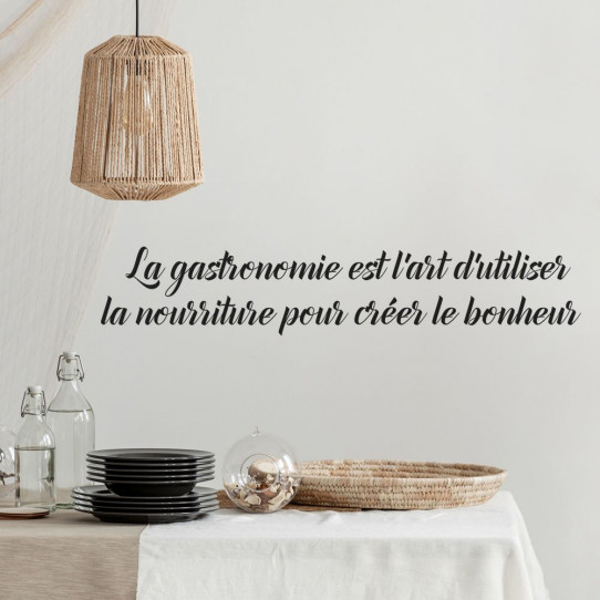 Stickers citation Gastronomie Des prix 50 moins cher qu'en magasin