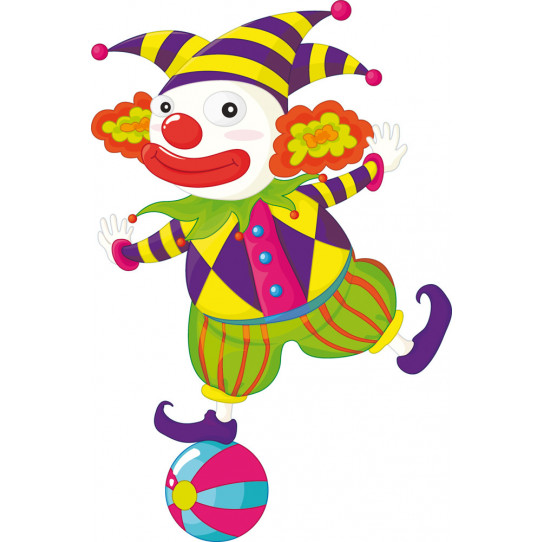 Autocollant Stickers enfant clown