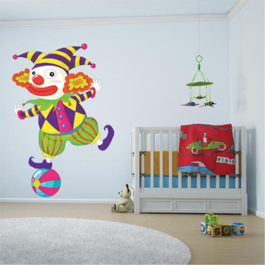 Autocollant Stickers muraux enfant clown