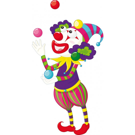 Autocollant Stickers enfant clown
