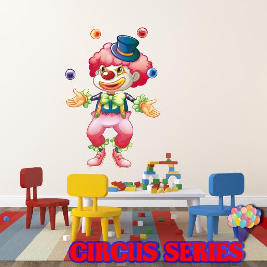 Autocollant Stickers muraux enfant clown