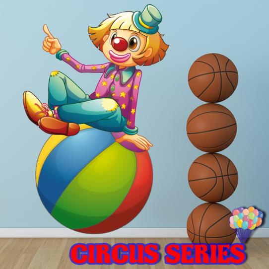 Autocollant Stickers enfant clown