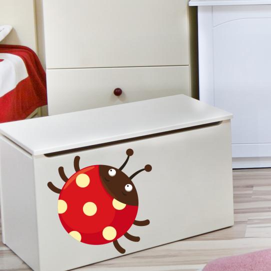 Autocollant Stickers mural enfant coccinelle