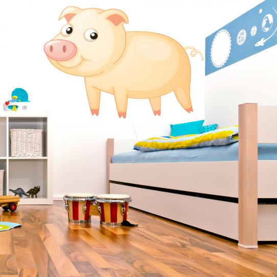 Autocollant Stickers enfant cochon