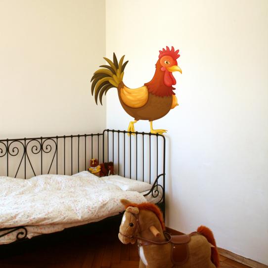 Autocollant Stickers mural enfant coq