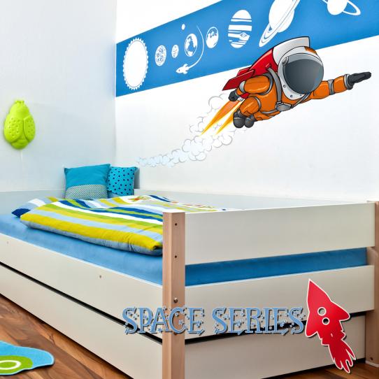 Autocollant Stickers mural enfant cosmonaute