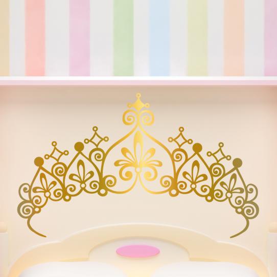 Autocollant Stickers enfant couronne or