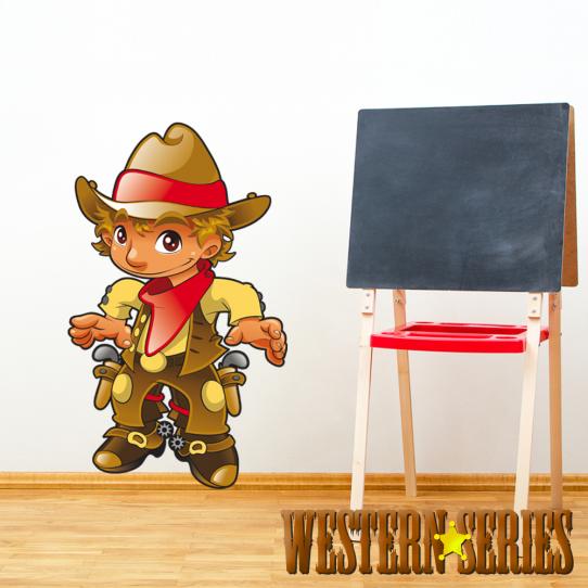Autocollant Stickers enfant cowboy