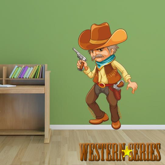 Autocollant Stickers muraux enfant cowboy