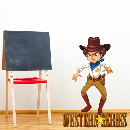 Autocollant Stickers enfant cowboy
