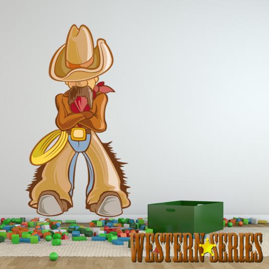 Autocollant Stickers enfant cowboy