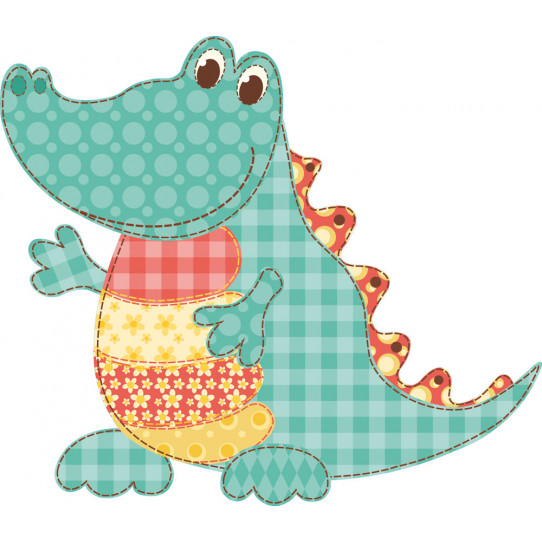 Autocollant Stickers enfant crocodile