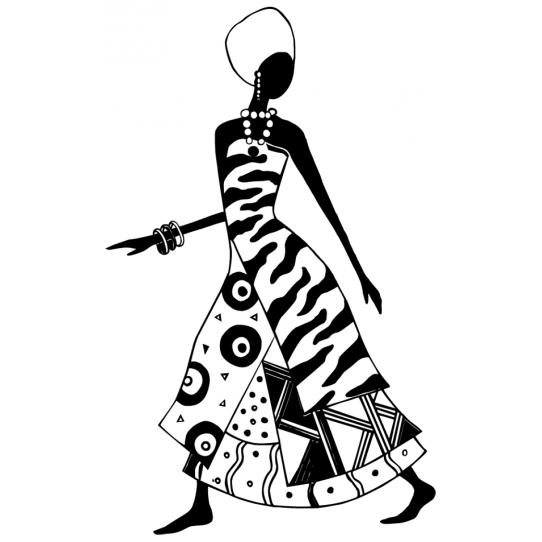 Stickers Danseuse Africaine