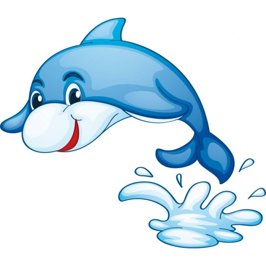 Autocollant Stickers enfant dauphin