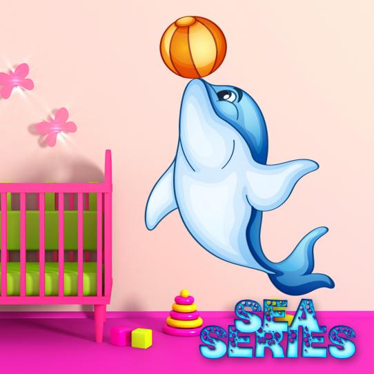 Autocollant Stickers enfant dauphin 
