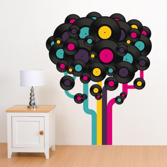 Autocollant Stickers ado arbre a disque