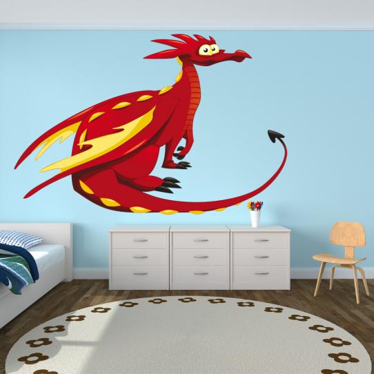 Autocollant Stickers muraux enfant dragon