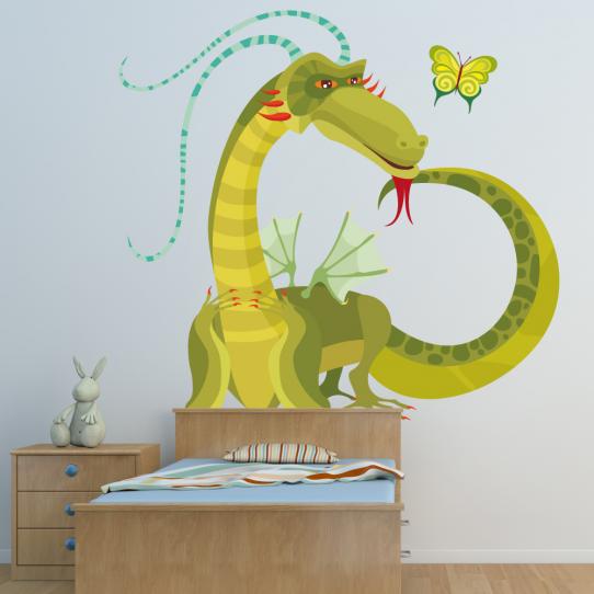 Autocollant Stickers muraux enfant dragon