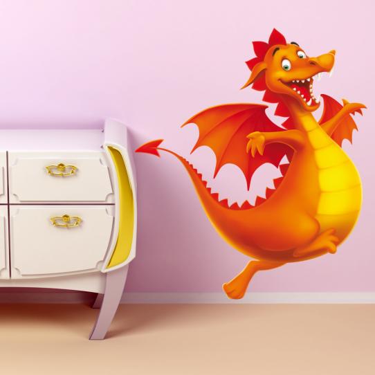 Autocollant Stickers muraux enfant dragon