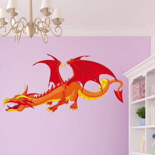 Autocollant Stickers enfant dragon 