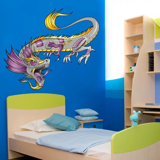 Autocollant Stickers enfant dragon