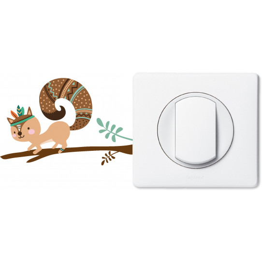 Stickers écureuil pour prise et interrupteur