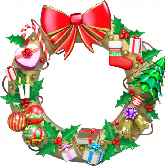 Stickers effet 3D- Décoration de Noël 3 - Des prix 50% moins cher qu'en