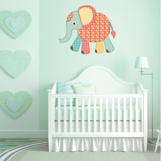 Autocollant Stickers mural enfant elephanteau