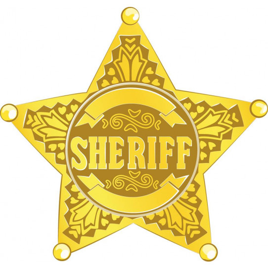 Autocollant Stickers enfant etoile sherif