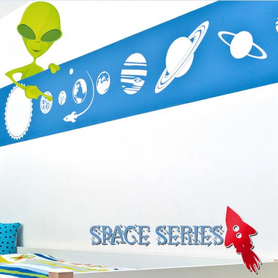 Autocollant Stickers mural enfant extraterrestre