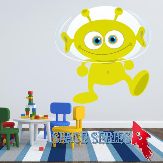 Autocollant Stickers enfant extraterrestre