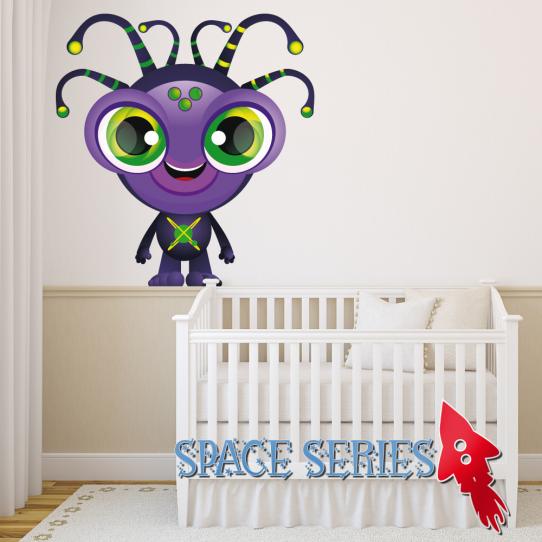 Autocollant Stickers muraux enfant extraterrestre