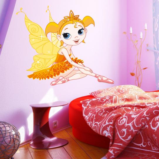 Autocollant Stickers mural enfant fée princesse