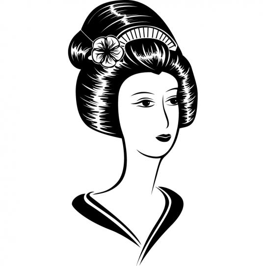 Stickers femme asiatique