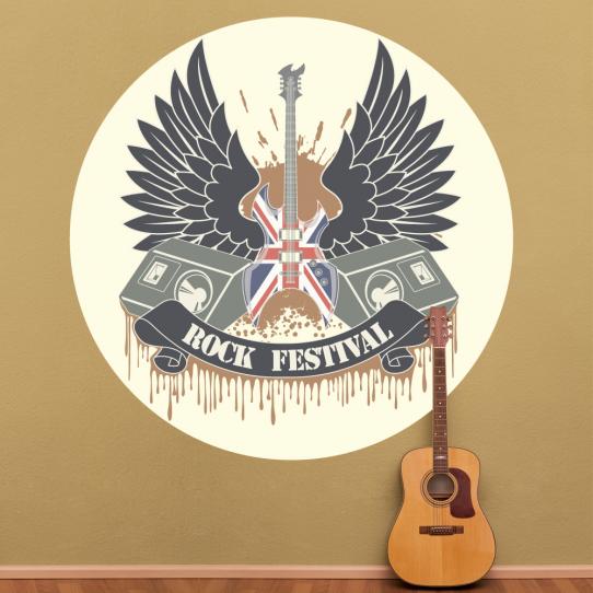 Autocollant Stickers ado festivale rock