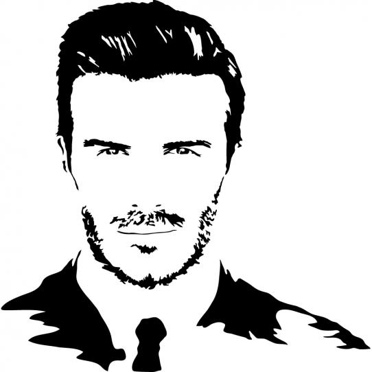 Stickers Foot david beckham