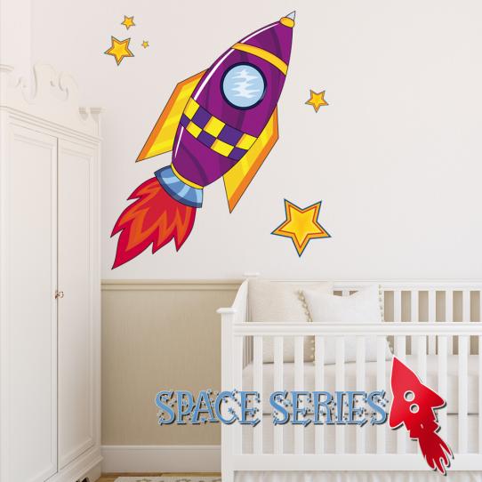 Autocollant Stickers enfant fusée