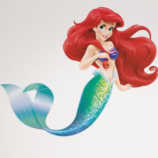 Stickers géant Ariel La Petite Sirène Disney