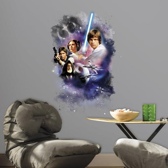 Stickers géant Star Wars Force