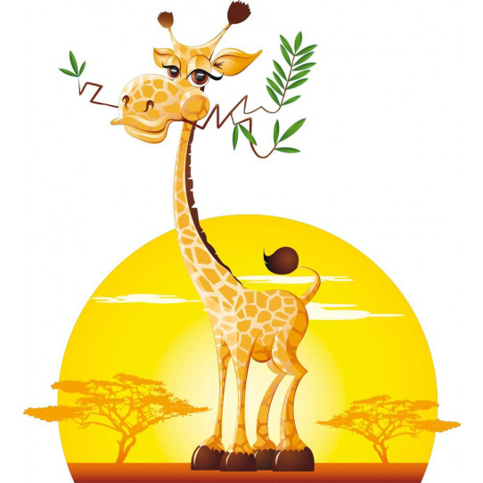 Autocollant Stickers enfant girafe