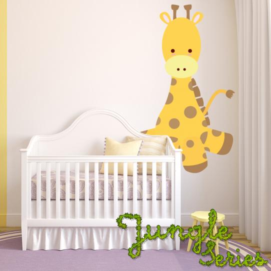 Autocollant Stickers muraux enfant girafe