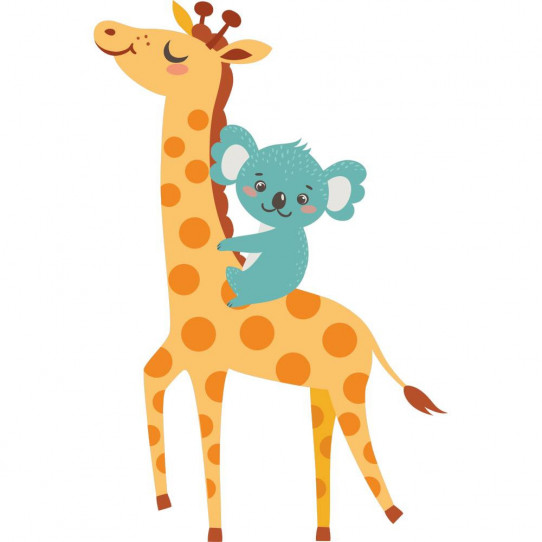 Stickers girafe koala