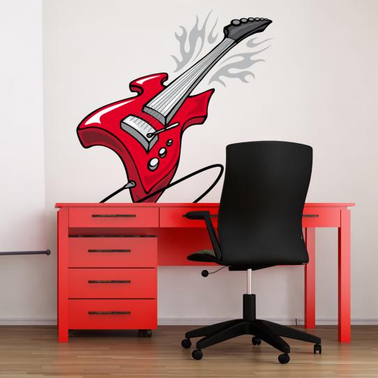 Autocollant Stickers ado guitare