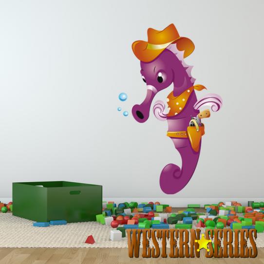 Autocollant Stickers enfant hippocampe