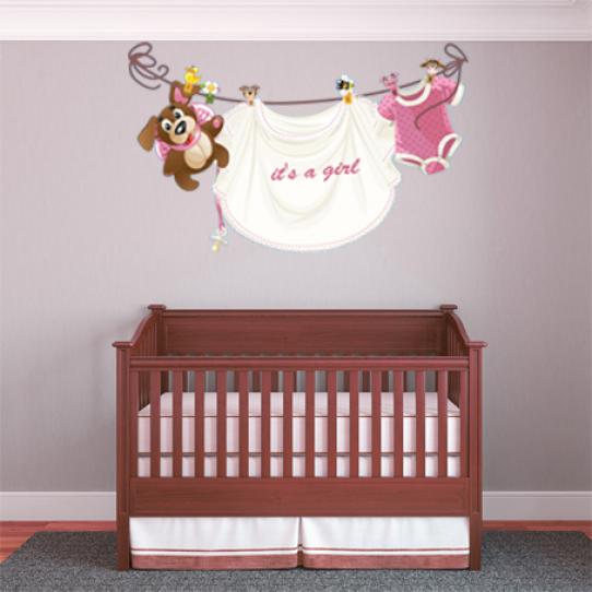 Autocollant Stickers mural enfant it's a girl